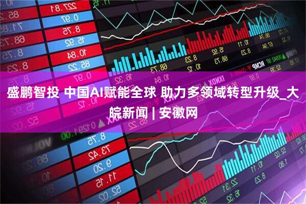 盛鹏智投 中国AI赋能全球 助力多领域转型升级_大皖新闻 | 安徽网
